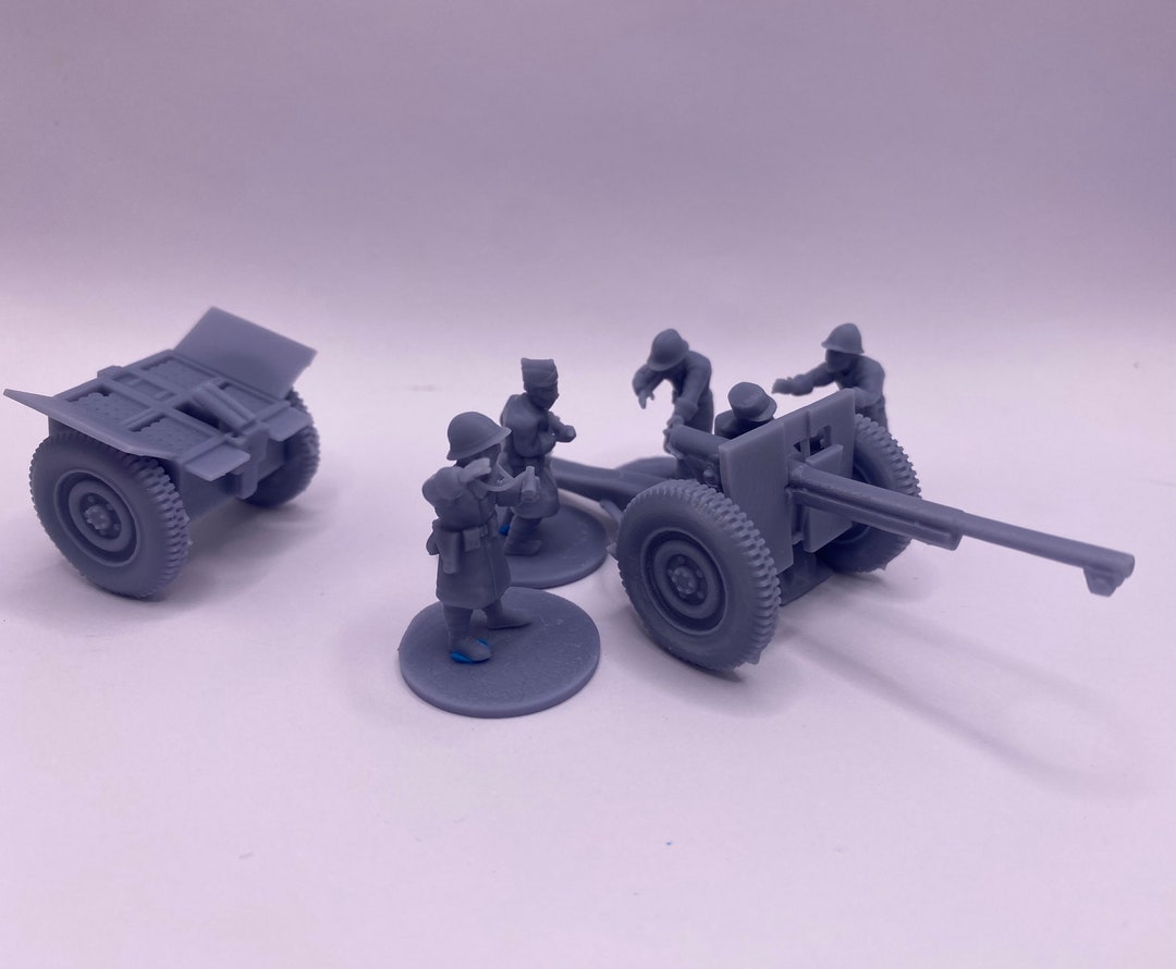 French Canon De 75 Modèle 1897 75mm Gun With Crew and Ammo Storage - 3D ...