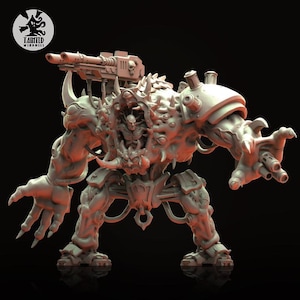 Hell Sarcophagus Walker - Grim Future Wars - 3D Resin Printed, 32mm Scale
