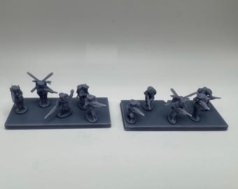 30x Chasseurs Alpins French Infantry Pack - 3D Resin Printed, 15mm Epic Scale
