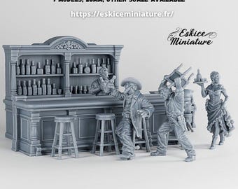 Wild West Saloon - 3D Resin Printed, 28mm Scale