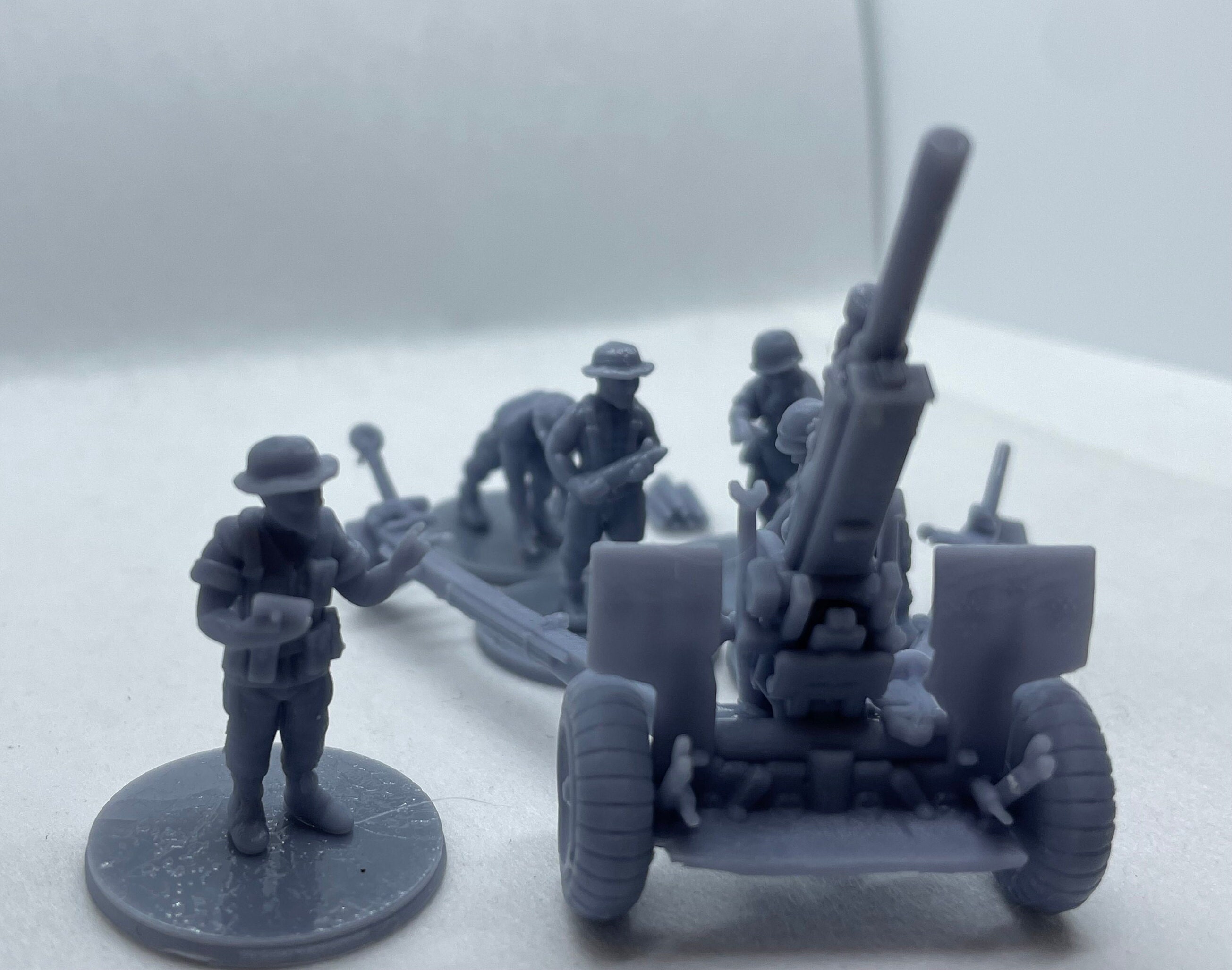 M101 Howitzer Gun With US Marines Crew and Accessories - 3D Resin ...