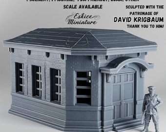 Japanese Police House Terrain - 3D FDM Printed, 28mm Scale