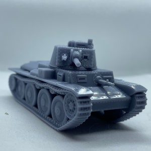 Panzer 38t German Light Tank - 3D Resin Printed, 28mm Scale
