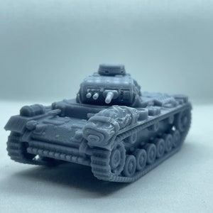 Panzer III ausf G German Medium Tank - 3D Resin Printed, 28mm Scale