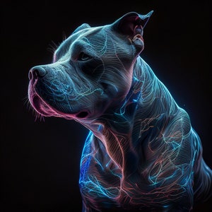 Art néon numérique 3d