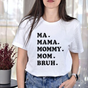 T-shirt maman maman frère maman, chemise maman drôle, chemise maman sarcastique, t-shirt vie de maman, chemise maman à raconter, chemise maman décontractée