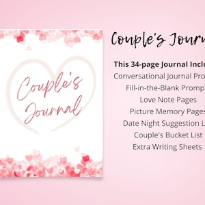 Couple&#39;s Journal: Conversation Prompts, Date Night Ideas