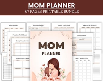 Ultimate Mom Planner: Daily, Weekly, & Meal Planning (Digital Download)