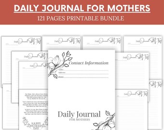 Diario de atención plena: Ideas diarias de gratitud, portada impresa (descarga digital)
