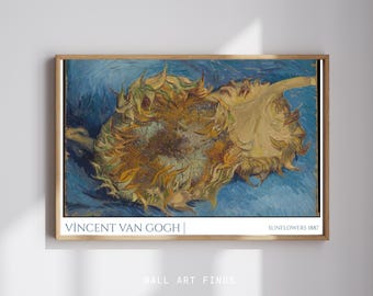 Van Gogh Sunflowers Print: Vintage Post-Impressionism Art (Digital Download)