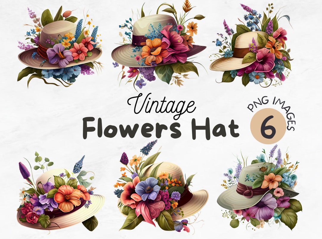 Flowers Hat PNG Flowers Hat Clipart Floral Hat Png Floral Hat Clipart