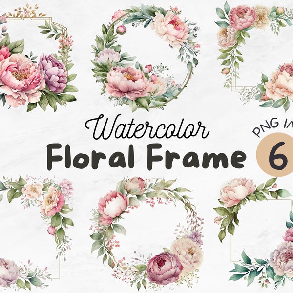 Floral Frame - Etsy