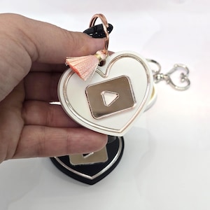 Chaveiro NFC YouTube, ferramenta de compartilhamento instantâneo de perfil, cartão de visita personalizado, alternativa a chaveiro inteligente