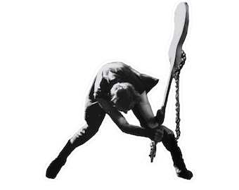 The Clash, London Calling, Bass Guitar Smashing, Paul Simonon,  Urban Style Sticker/Decal