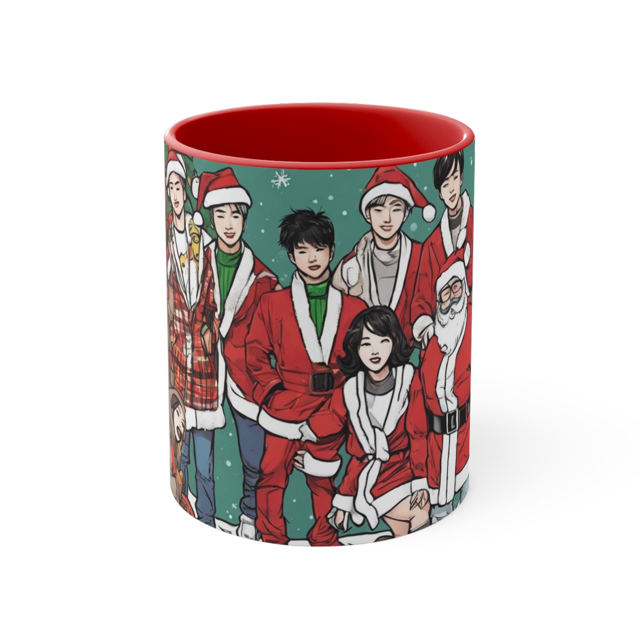 Kpop Advent Calendar Coffee Mug, Korean Pop Music Christmas Advent