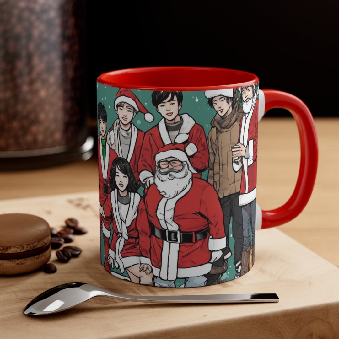 Kpop Advent Calendar Coffee Mug, Korean Pop Music Christmas Advent