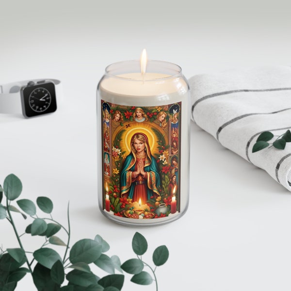 Art Advent Calendar Parody Prayer Candle | Swift candle popular right now, unique holiday gift