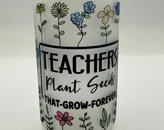 Teacher Plant Seeds Libby Glass 18 oz