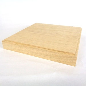 Solid oak statue base 20 x 20
