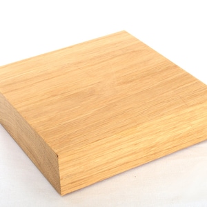 Solid oak statue base 18 x 18
