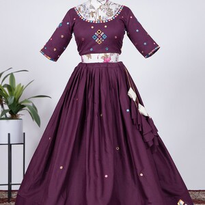 Fashionable Maroon Artsilk Trendy Designer Party Wear Choli Lehenga With Maroon Artsilk main image 0