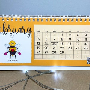 2024 Bee Calendar Desk Calendar 2024 Bee Yourself image 2