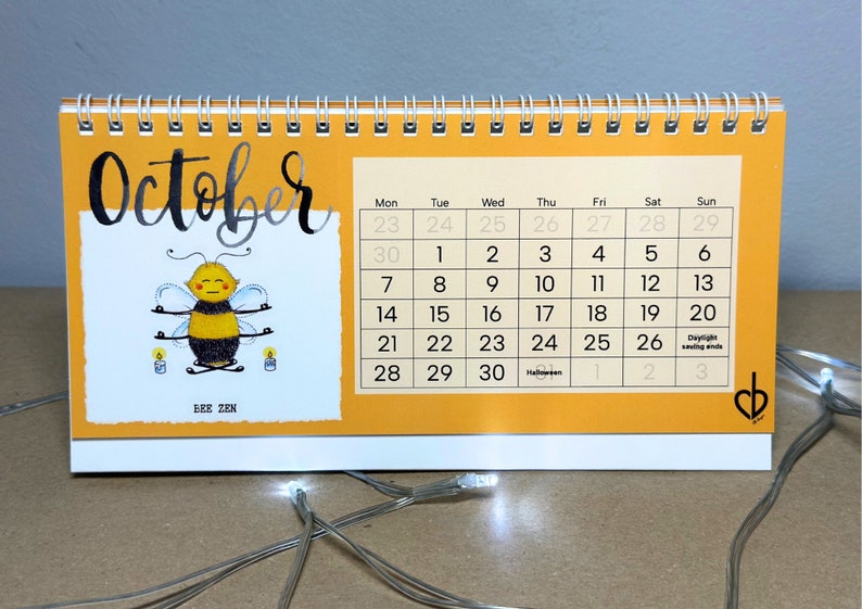 2024 Bee Calendar Desk Calendar 2024 Bee Yourself image 6