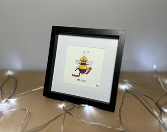 Framed bee prints, gifts with positive attributes, perfect for kids big and small | Bee Silly | Bee Brave | Bee Reflective