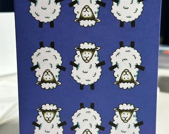 Sheep Greetings Card