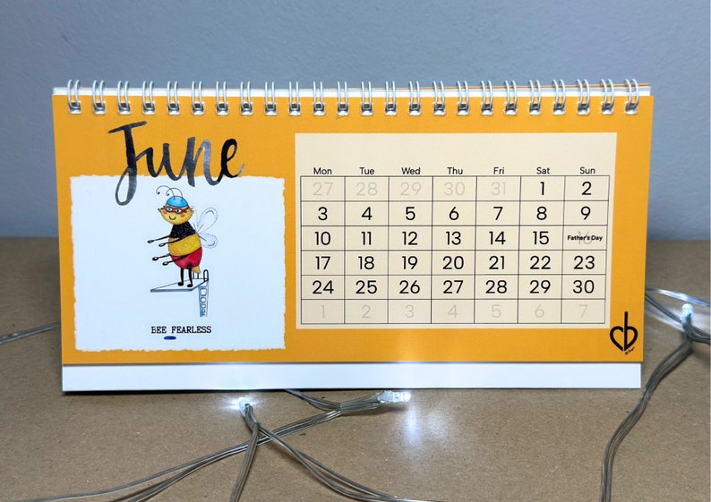 2024 Bee Calendar Desk Calendar 2024 Bee Yourself image 4
