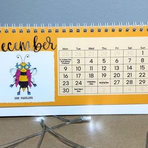 2024 Bee Calendar Desk Calendar 2024 Bee Yourself image 7