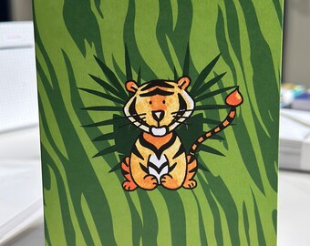 Tiger Greetings Card