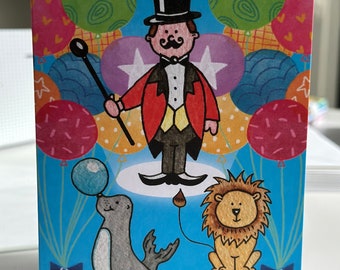 Circus Greetings Card