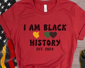 Camiseta de la historia negra: Camiseta de la herencia afroamericana del Juneteenth