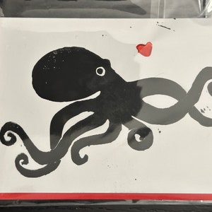 Octopus Heart - Greeting Cards