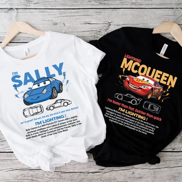 Disney Cars Lightening McQueen Sally Couple Shirt, Cars Pixar Mater Shirt, Disney Cars Shirt, Disney Matching Family Shirt, Disneyland Tee