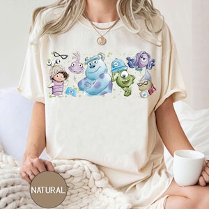 Watercolor Monster Inc TShirt, We Scare Because We Care Shirt, Disney Monster Inc Sweatshirt, Disneyworld Matching Tee,Disney Monsters Gifts