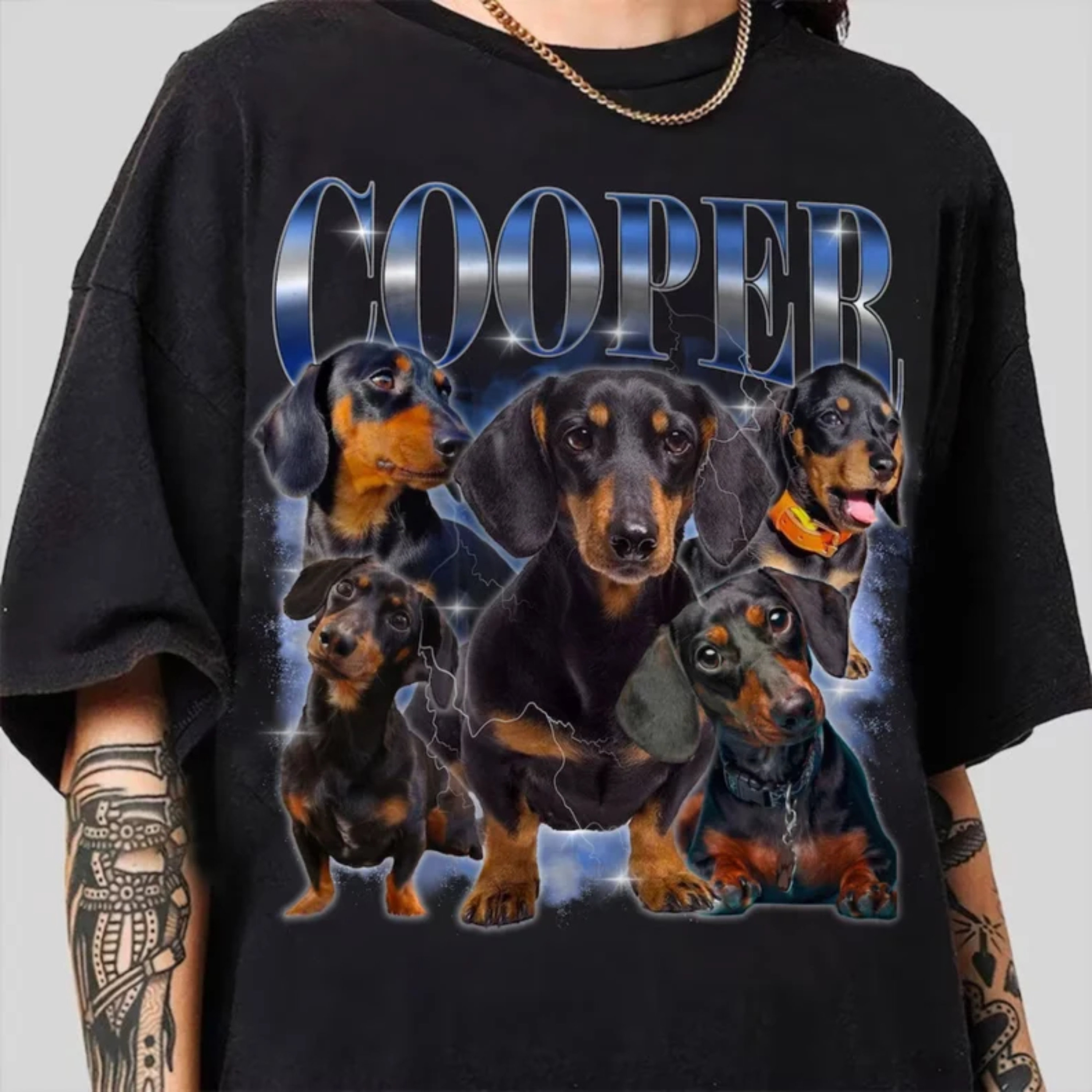 新作ウエア Retro Custom Dog Tee 90's Retro Bootleg Dog Shirt, Bootleg シャツ/ブラウス(長袖/七分)