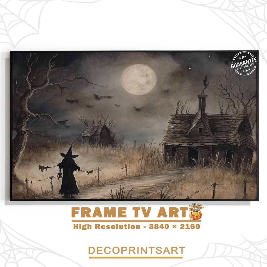 PRINTABLE Halloween Vintage Print Witchy Farmhouse Prints Etsy