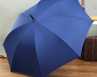 Large English Classic Umbrella with Wooden Handle