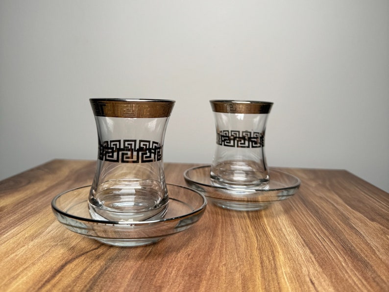 Turkish Tea Set Turkish Tea Cups Handmade Tea Glasses 12 Pcs Etsy UK