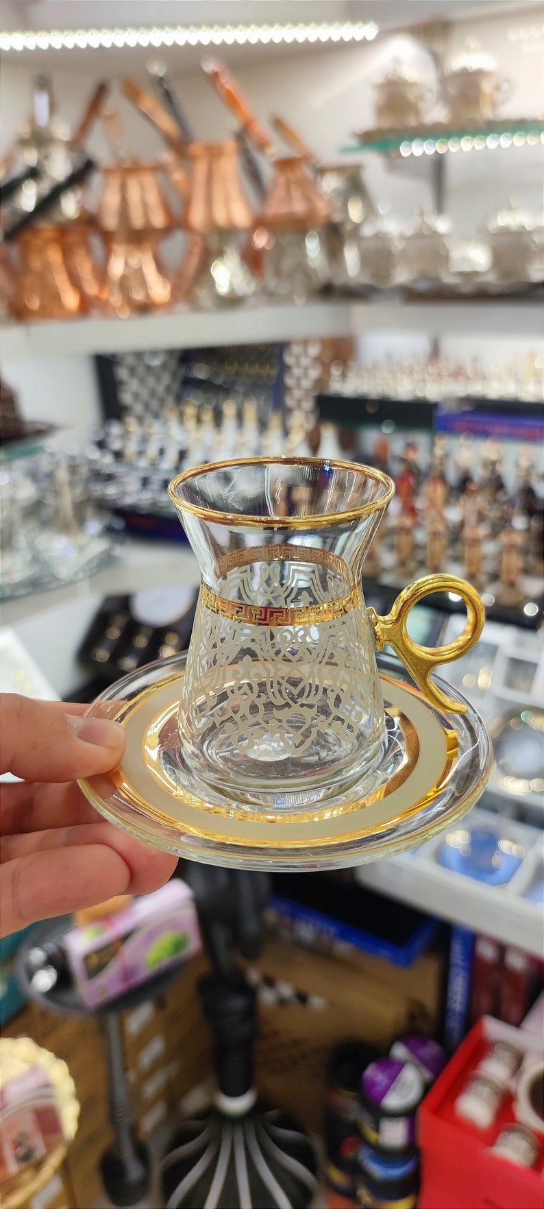 Turkish Tea Set Turkish Tea Cups&coffee Set Handmade Tea Etsy