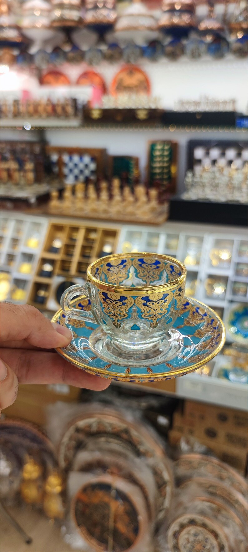 Turkish Tea Set Turkish Tea Cups Handmade Tea Glass Tea Mug Home&living Housewarming Home Decor