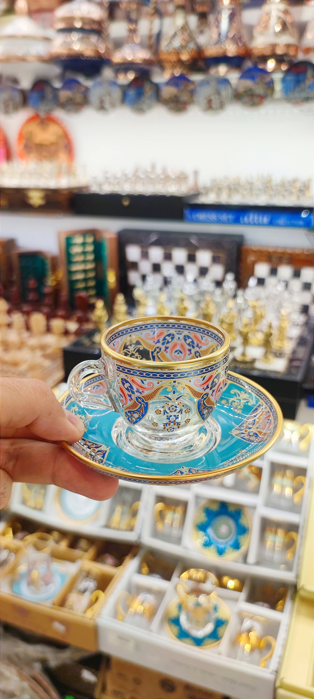 Turkish Tea Set Turkish Tea Cups Handmade Tea Glasses 12 Pcs Etsy