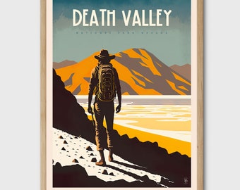 Death Valley National Park Vintage Travel Poster Print