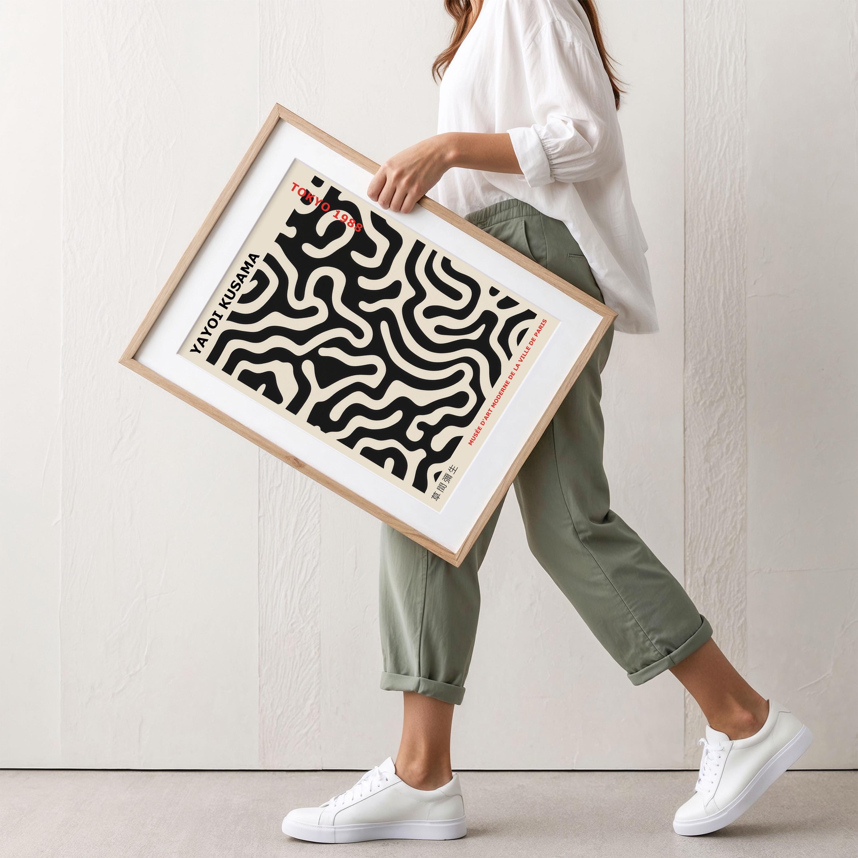 Yayoi Kusama Abstract Art Print, Tokyo 1988, Japanese Poster - Etsy