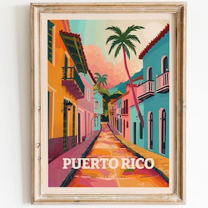 Puerto Rico Travel Poster – Vintage Travel Art – Wall Decor