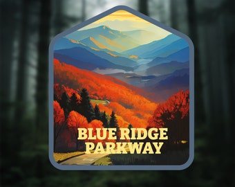 Blue Ridge Parkway Sticker National Park Appalachian Wanderlust Adventure Nature Road Trip Travel Sticker