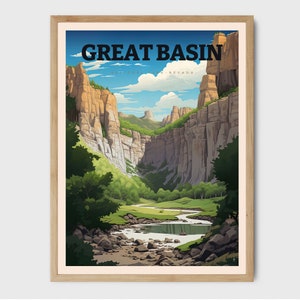 Great Basin Wall Decor Nevada Park Print National Park Travel Print Nevada Wall Decor National Park Travel Prints