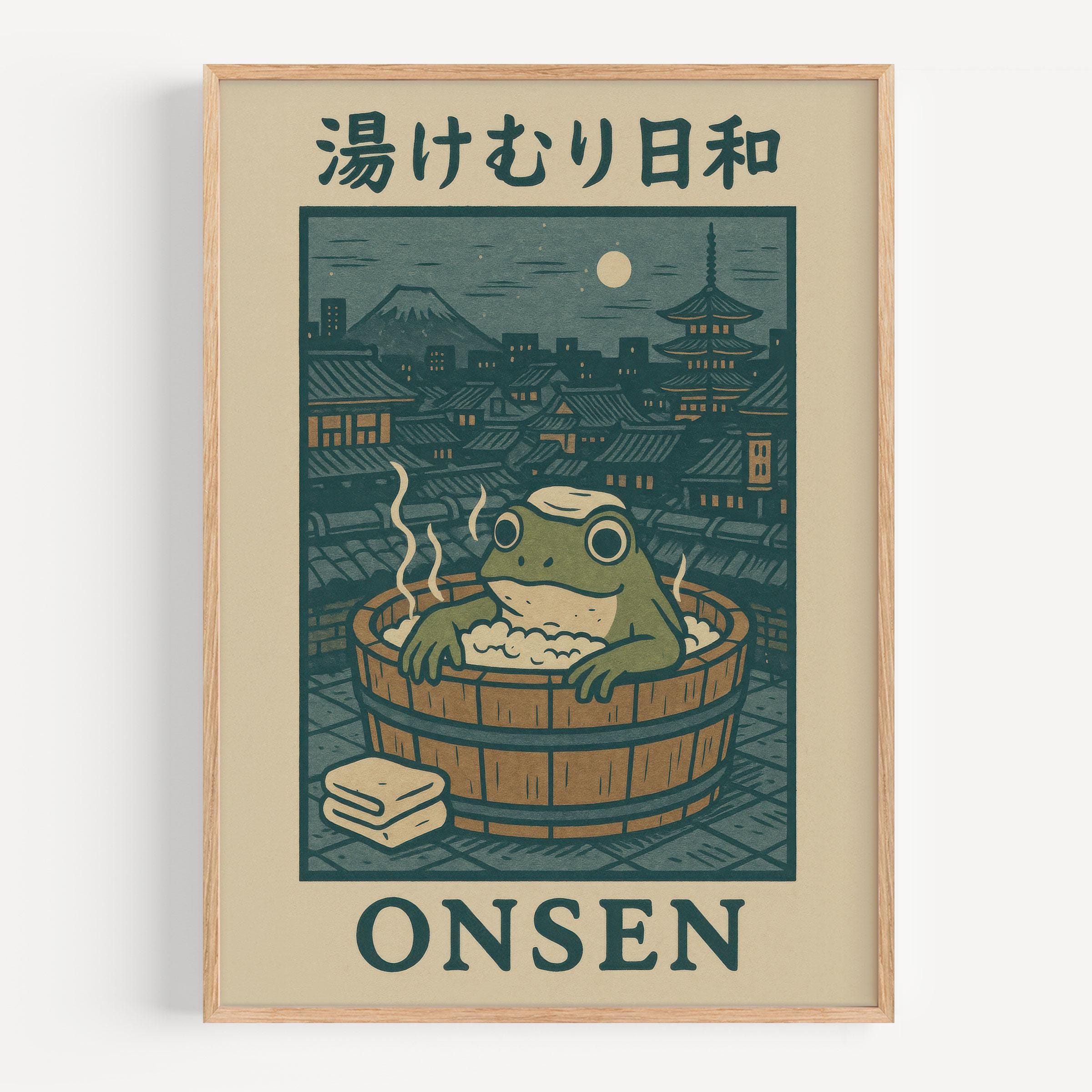 Onsen Frog - Etsy